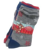 Wholesale - 5pk BOYS RUDOLPH UNIQUE FAMILY CREW SOCKS SIZE 6-8, UPC: 193159101725